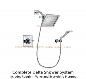 delta faucet arzo 6 5 inch square rain showerhead dsp0024v