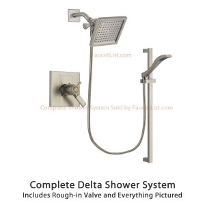 delta faucet arzo stainless thermostatic showerhead dsp2242v