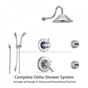 delta faucet lahara chrome shower system ss17t3893