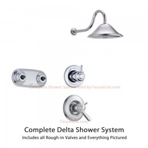 delta faucet lahara dual thermostatic showerhead ss17t3885