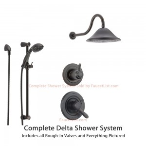 delta faucet lahara venetian bronze rain showerhead ss173881rb