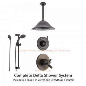 delta faucet trinsic ceiling mount rain showerhead ss175982rb