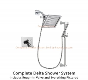 delta faucet vero 6 5 inch square rain showerhead dsp0272v