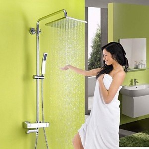 bathroom faucets contemporary chrome brass thermostatic with air injection technology b0141xt6we