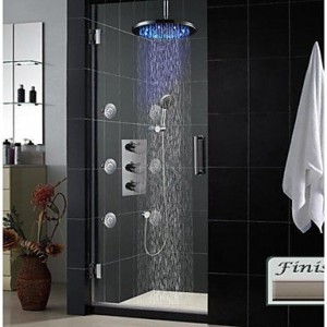 bathroom faucets wall mounted bathroom led thermostatic shower set b0141xprng