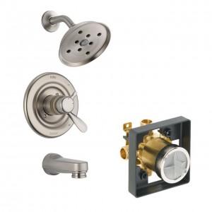 delta faucet classic tub shower kit ktsdcl t17430h2o ss