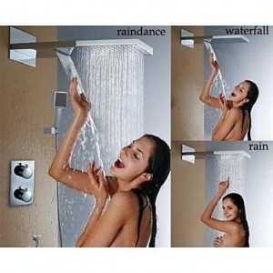 guoxian bathroom faucets wall mount brushed rain shower b013vx5zmk