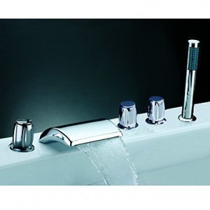 guoxian three handles chrome 0698 y 8002g waterfall shower faucet b013vxb25e