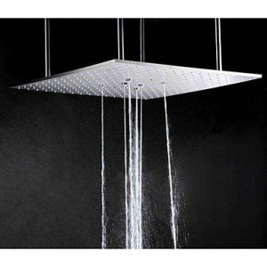 lty 20 inch rectangular stainless steel 304 rainfall with swash rain two water functions b014r1ec9c
