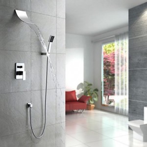 lty contemporary waterfall shower faucet with shower head b014qzus4c