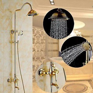 qin linyulongtou two handles wall mount rain shower b012043zku
