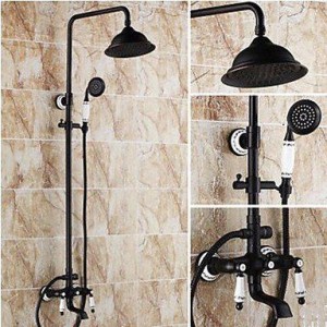 qin linyulongtou two handles wall mount showerhead b012044856