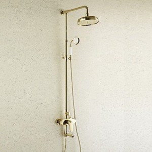 quan antique style ti pvd finish brass shower faucets with 200 cross 200mm b014lzcthg