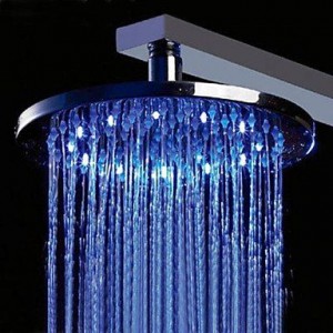 weiyuan bathroom faucets 8 inch led chrome brass shower b014sm4sps