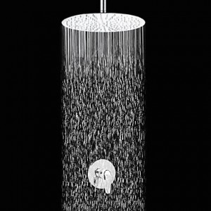 8 inch contemporary chrome finish slim design shower faucet with round shower head b013wuf52m