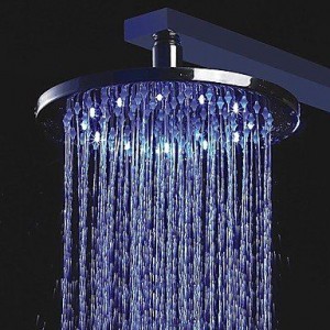 asbefore 8 inch led brass showerhead b0150bso6a