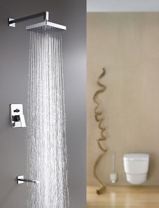 faucet shower 5464 wall mount contemporary chrome rain shower b015f5vol8