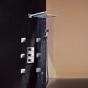 guoxian bathroom faucets thermostatic led showerhead b013vx4nzu