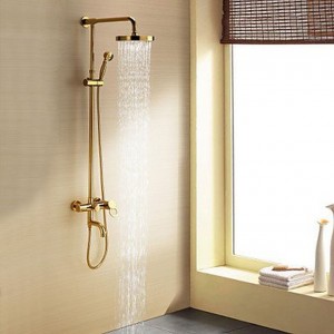 guoxian bathroom faucets ti pvd wall mount showerhead b013vx67v8