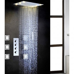 hot and cold large water flow faucet set alternating current led lamps embeded b013wu45i2