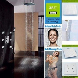 luci 20 inch thermostatic led showerhead b015h8ky3c