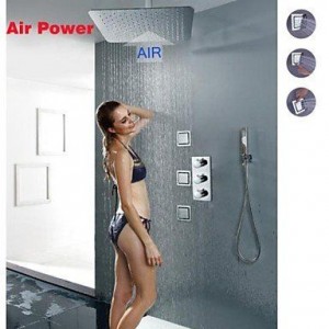 luci thermostatic 16 inch ceiling mounted showerhead b015h8jzve