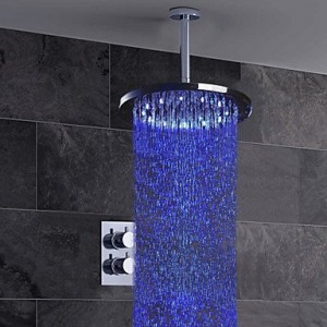 qin linyulongtou 8 inch thermostatic valve led shower without hand shower tap b013wuf14y