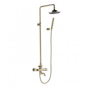 qin linyulongtou faucet antique rain showe included brass ti pvd b013wu7lwy