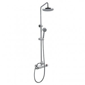 sup thermostatic contemporary wall mount shower faucet with 8 inch shower head b0154quh0m