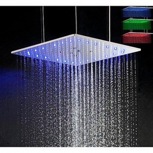 xzl led 3 colors 20 inch ceiling mounted showerhead b015h7zhqc