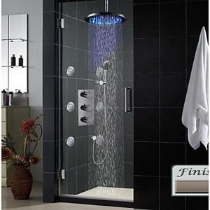 xzl led 8 inch concealed thermostatic showerhead b015h7k78k