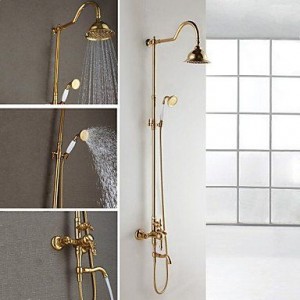 xzl wall mount brass shower b015h88ygg