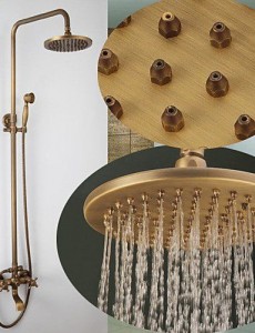 faucet shower 5464 antique brass rain shower b015f62pwo