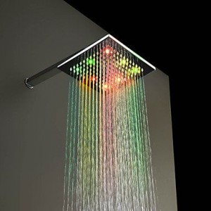 faucetdiaosi led brass chrome rain shower b0160o3n7q