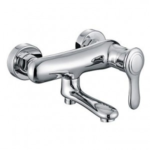 guoxian antique chrome finish single handle brass bathtub faucet b013vxcdxe