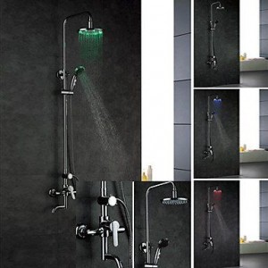 guoxian bathroom faucets led wall mount shower b013vxccoo