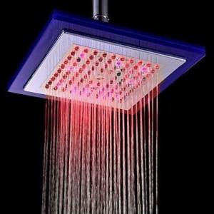 luci 8 inch led temperature control showerhead b015h8x27m