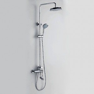 luci contemporary 20cm wall mounted showerhead-b015h90nq4