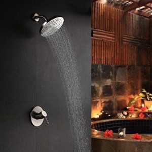 luci wall mount nickel brushed rain shower b015h8wwqy