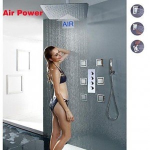 xzl 16 inch ceiling mount air injection shower b015h83g4g