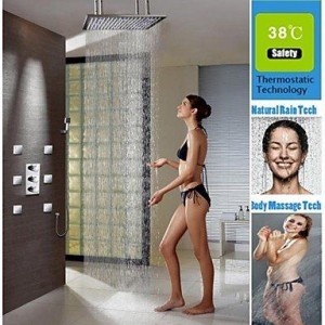xzl 24 inch brushed led colors showerhead b015h885ag