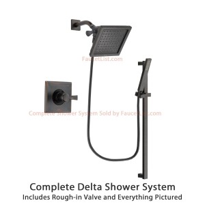 delta faucet dryden venetian modern rain showerhead dsp3190v