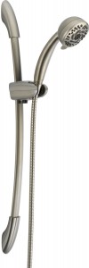 delta faucet universal slide bar hand shower 51505 ssds