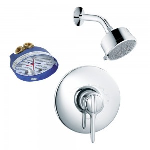 hansgrohe allegro e thermobalance with rough in and showerhead ks04154 27683cr