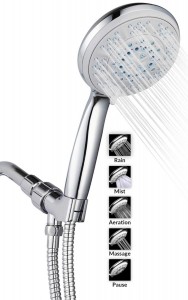 f w luxury 5 inch handheld showerhead system