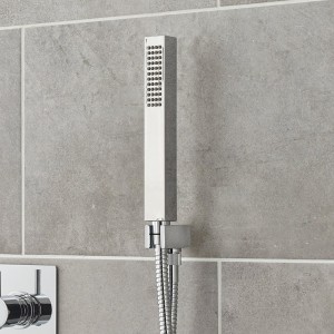 hudson reed modern square shower kit