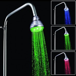 oxox 3 inch a grade abs chrome finish color changing led rain 6525489159994