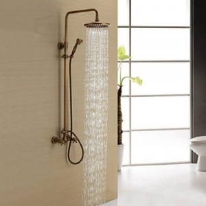 rozinsanitary antique shower faucet set with 8 inch shower head