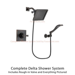 delta faucet 6 5 inch venetian bronze wall mount shower dsp3226v