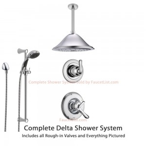 delta faucet linden 3 setting diverter showerhead ss179482